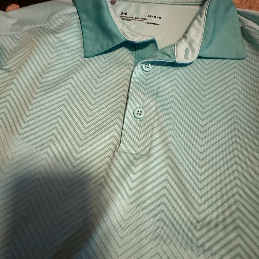 Under Armour Blue Casual Button Down Shirt